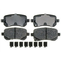 Rear Brake Pad Set - Compatible with 2009 - 2012 Dodge Journey 2010 2011