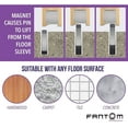 thumbnail image 4 of Fantom Hardware Magnetic Door Stop with Hold Open Function (Flush Mounted, No Trip Hazard, Modern Finish) - Black, 4 of 4