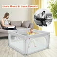 thumbnail image 6 of Gymax Infant Large Safety Play Center Yard Baby Playpen with 50 Ocean Balls Gray, Unisex, 6 of 10