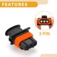 thumbnail image 5 of Conector de terminal de cable hembra de 3 pines para inyectores de combustible Unique Bargains para Renault, 5 of 6