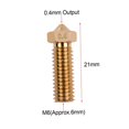 thumbnail image 4 of 3pcs 3D Printer Extruder Brass Volcano Nozzle M6 Thread Printer Head 0.4mm Output for Sidewinder X1 TEVO Little Monster 1.75mm Filament, 4 of 5