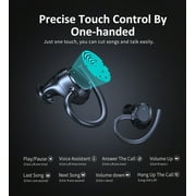 Hoey Wireless Earbuds, Bluetooth 5.4, 50H Playtime, IP7 Waterproof, LED Display, Black