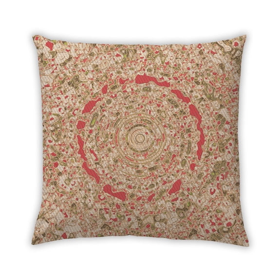 Ahgly Company Outdoor Square Contemporary Throw Pillow, 18 inch by 18 inch