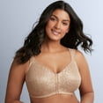thumbnail image 2 of JUST MY SIZE Women's Front Close Soft Cup Plus Size Bra MJ1107, White-2-Pack, 38D, 2 of 5