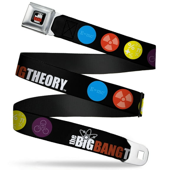 The Big Bang Theory Full Color Black White Red The Big Bang Theory DNA Atom Seatbelt Belt Standard