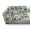 thumbnail image 3 of Nature Soft Flannel Fleece Throw Blanket, Mixed Leaves Pattern in Various Tones Spring Summer Autumn Seasons Botany Image, Cozy Plush for Indoor and Outdoor Use, 50" x 60", Multicolor, by Ambesonne, 3 of 6