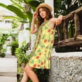 thumbnail image 2 of KLL Floral Strawberr Pattern Womens Summer Dresses 2025,Loose Round Neck Sleeveless Sundresses Tank Dresses with Pockets, 2 of 7
