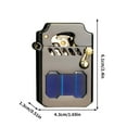 thumbnail image 2 of Mecha Metal Rocker Lighter Transparent Tank Kerosene Lighter Metal Portable Lighter Windproof Lighter For Outdoor Use, 2 of 5