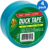 Duck Brand Light Blue Duct Tape, 4-Pack