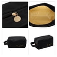 thumbnail image 3 of Unique Bargains 1 Pc Women Portable Travel Cosmetic Bag for Vacation Outdoor Activities Black Flannel, 3 of 3