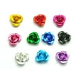 thumbnail image 2 of U8MO 200 Aluminum Metal Rose Flower Beads 8mm Colour Choice Jewelry Making-Golden, 2 of 7