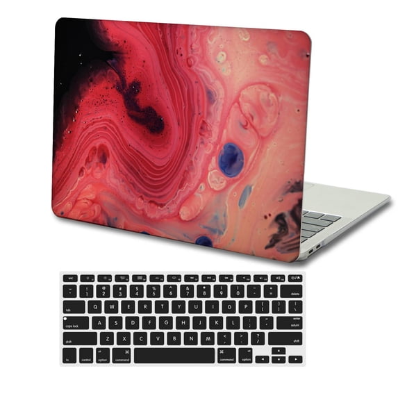 KSK KAISHEK Hard Case Only for 2022 - 2016 Released MacBook Pro 13" with Touch Bar + Black Keyboard Cover Model: A1706/A1708/A1989/A2159/A2251/A2289/A2338 M1 Red series 0824