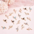 thumbnail image 3 of 50pcs Flamingo Charms Alloy Enamel Flamingo Pendants Beads Findings Flamingo Dainty Dangle Pendant for Jewelry Making, 3 of 8