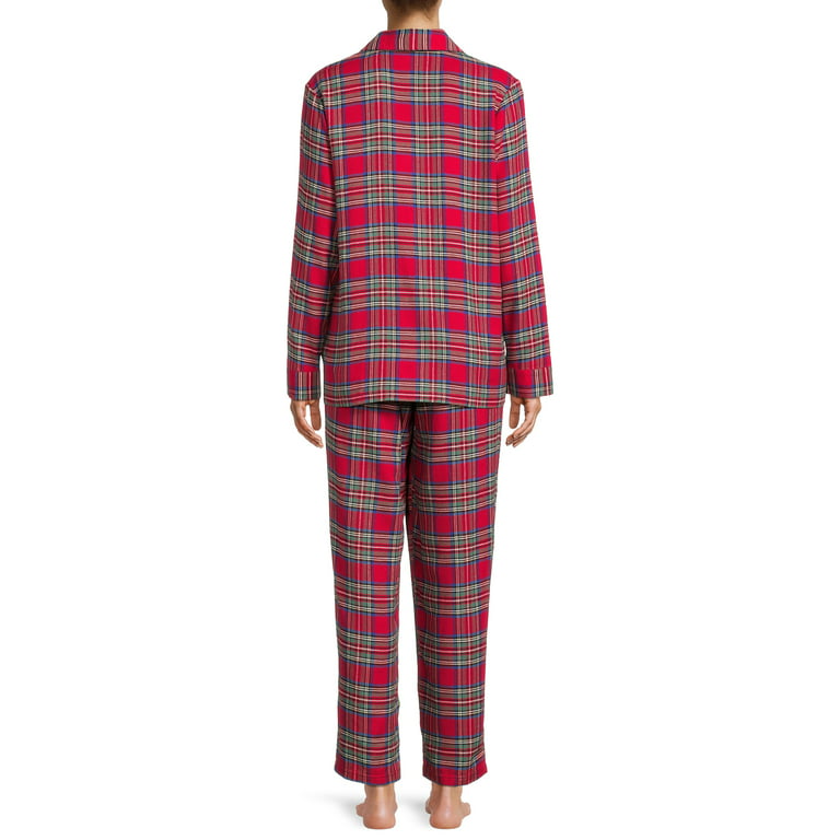 Holiday Time Matching Family Red Flannel Pajama Set 