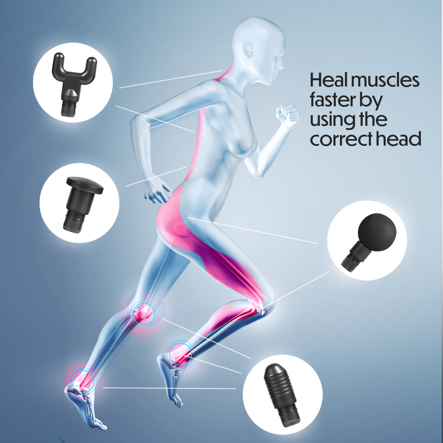 HOM Deep Tissue Mini Massage Gun - Quiet and Portable Handheld Massager for Treating Muscle Soreness, Back Pain and Body Ache