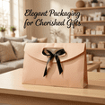 thumbnail image 4 of 5 Pcs Pink Pearlescent Paper Envelopes Gift Box Set, 13.8 x 9.1 x 3.1 in / 35 x 23 x 8 cm Silky Scarf Packing Bag with Bow Ribbon, Elegant Embossed Gift Box for Weddings, Birthdays, 4 of 7