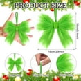 thumbnail image 2 of Dalrosia 12PCS Green Christmas Bows Faux Fur Christmas Bow Ornaments Xmas Tree Wreath Bows Hanging Decorations for DIY Craft Garland Wedding Holiday Party Supplies, 2 of 6