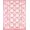 Pink Ivory, Pattern 10, variant on ODIKA 8'x10' Washable Area Rug Non-Shedding, Easy Care, Mid Century Pixel Retro Atomic Mosaic Border Motif Geometric for King Size Bedroom Under Bed, Master Suite