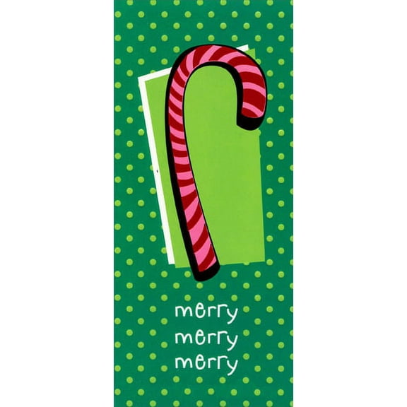 Designer Greetings Merry Candy Cane Box of 8 Holiday Cards