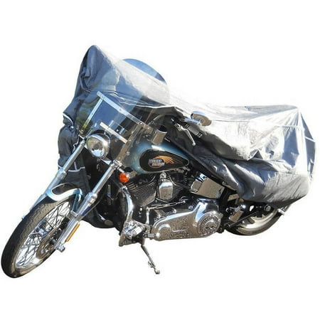 Budge Platinum Tyvek Motorcycle Cover, Waterproof, Grey DuPont Tyvek with Heat-Resistant Lining