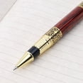 thumbnail image 5 of JUNTEX Luxury Metal Ballpoint Pen Imitation Wood Emboss Pattern Rollerball Pen Office S, 5 of 10