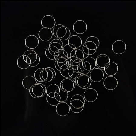 

HAXMNOU Member Pricing! Stationery Supplies 50PCS Clear Crystal Glass Chandelier Part Prisms Octagonal Beads DIY Decor 14MM (Silver P)