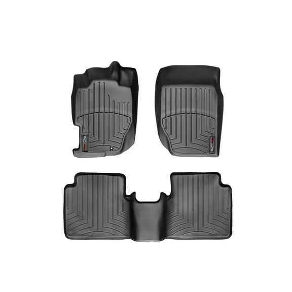 WeatherTech Custom Fit FloorLiners compatible with 1998-2002 Honda Accord - 1st & 2nd Row, Black