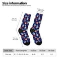 thumbnail image 2 of KLL pirate owls and boats Print Cool Socks Men's Women's Crew Socks Funny Crazy Novelty Stockings, 2 of 6