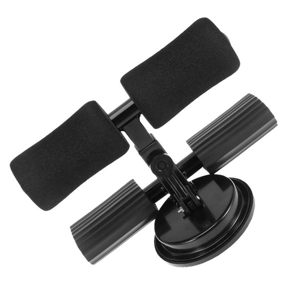 Amosfun Ergonomic Sit Up Bar Foot Holder Black for Core Muscle Strengthening and Adjustable Home Fitness Equipment