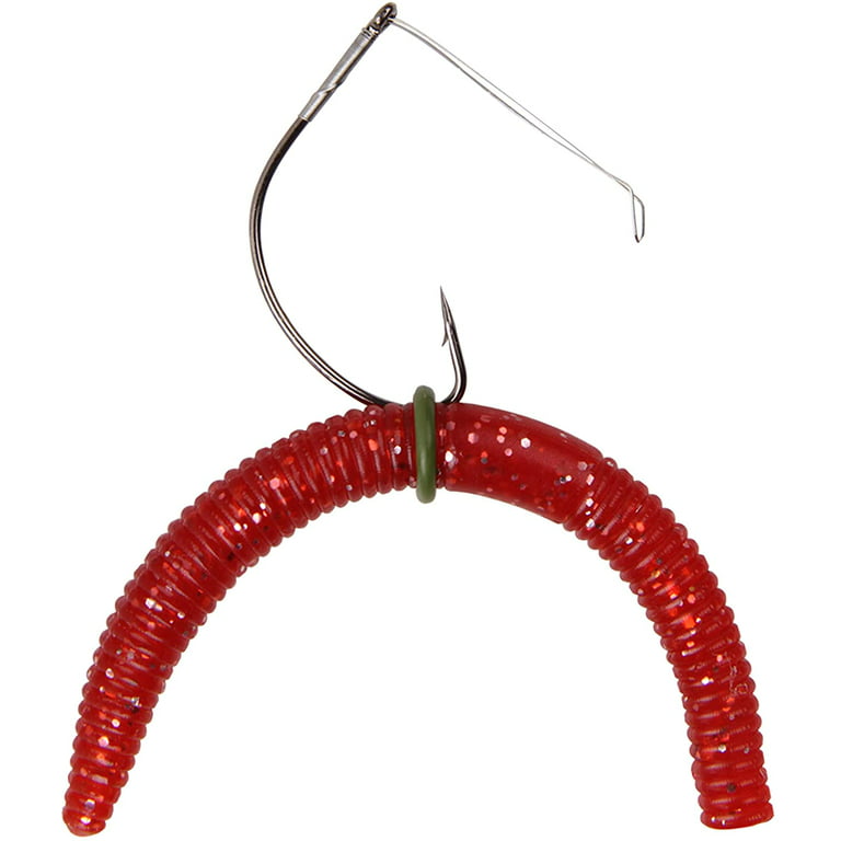 Wacky Rig Worm Hooks Kit–163pcs Bass Fishing Wacky Worms Weedless Hooks O  Ring Fishing Sinkers Fishing Swivels
