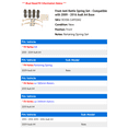 thumbnail image 2 of Front Anti Rattle Spring Set - Compatible with 2009 - 2016 Audi A4 Base 2010 2011 2012 2013 2014 2015, 2 of 2