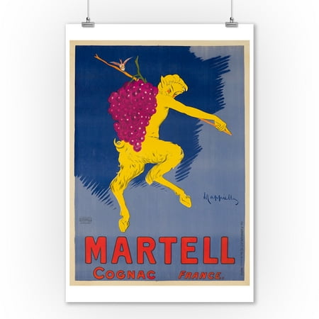 Martell Vsop Cognac - Martell Cognac Vintage Poster (artist: Cappiello, Leonetto) France c. 1905 (9x12 Art Print, Wall Decor Travel Poster)