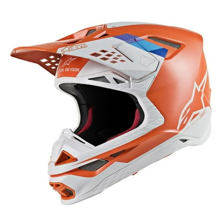 Alpinestars 2019 Supertech M8 Contact MX MIPS Helmet - Orange/Grey -
