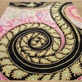 thumbnail image 3 of EORC Black Contemporary Paisley Rug, 3 of 3
