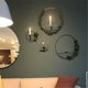 thumbnail image 4 of Candelabro de Metal de estilo nórdico, candelabro geométrico, candelabro circular, decoración de pared para el hogar, 4 of 6