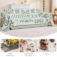 thumbnail image 5 of Sanmadrola Boho Sofa Cover Chenille Couch Covers Blanket Furniture Protector for Sectional Sofa, Anti Slip Couch Covers for 3 Cushion Couch, Washable Slipcover for Dog (Green, 71"x134"), 5 of 9