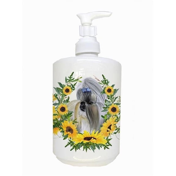 Shih Tzu Ceramic Soap Dispenser