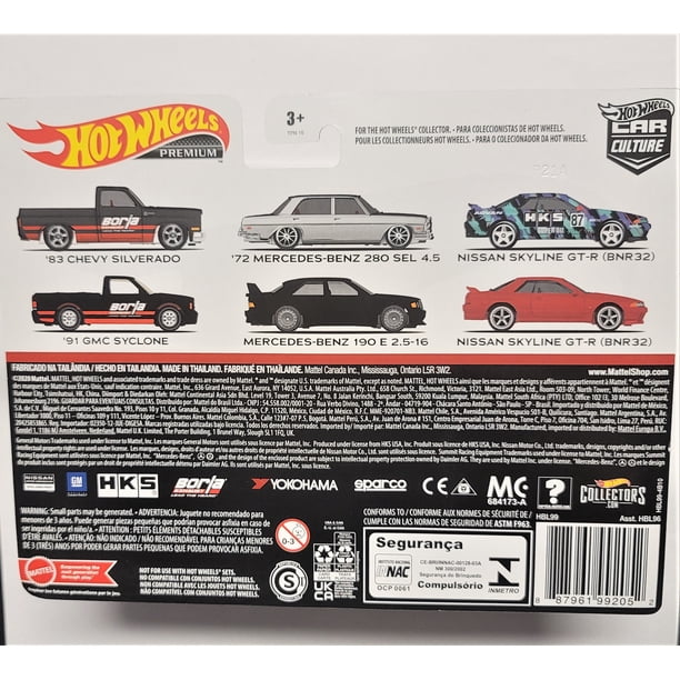 HOT WHEELS Mercedes-Benz Car Culture 2 Pack 72 280 SEL 90 190E EVO