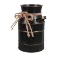 thumbnail image 1 of Jarrón decorativo de diseño vintage, antiguo, tipo cubo, jarra de leche, para dormitorio Negro, 1 of 9