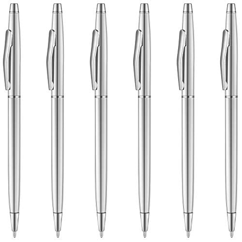 Stainless Steel Ball Point Student Office Stationery Ballpoint Pen Writing Pens 