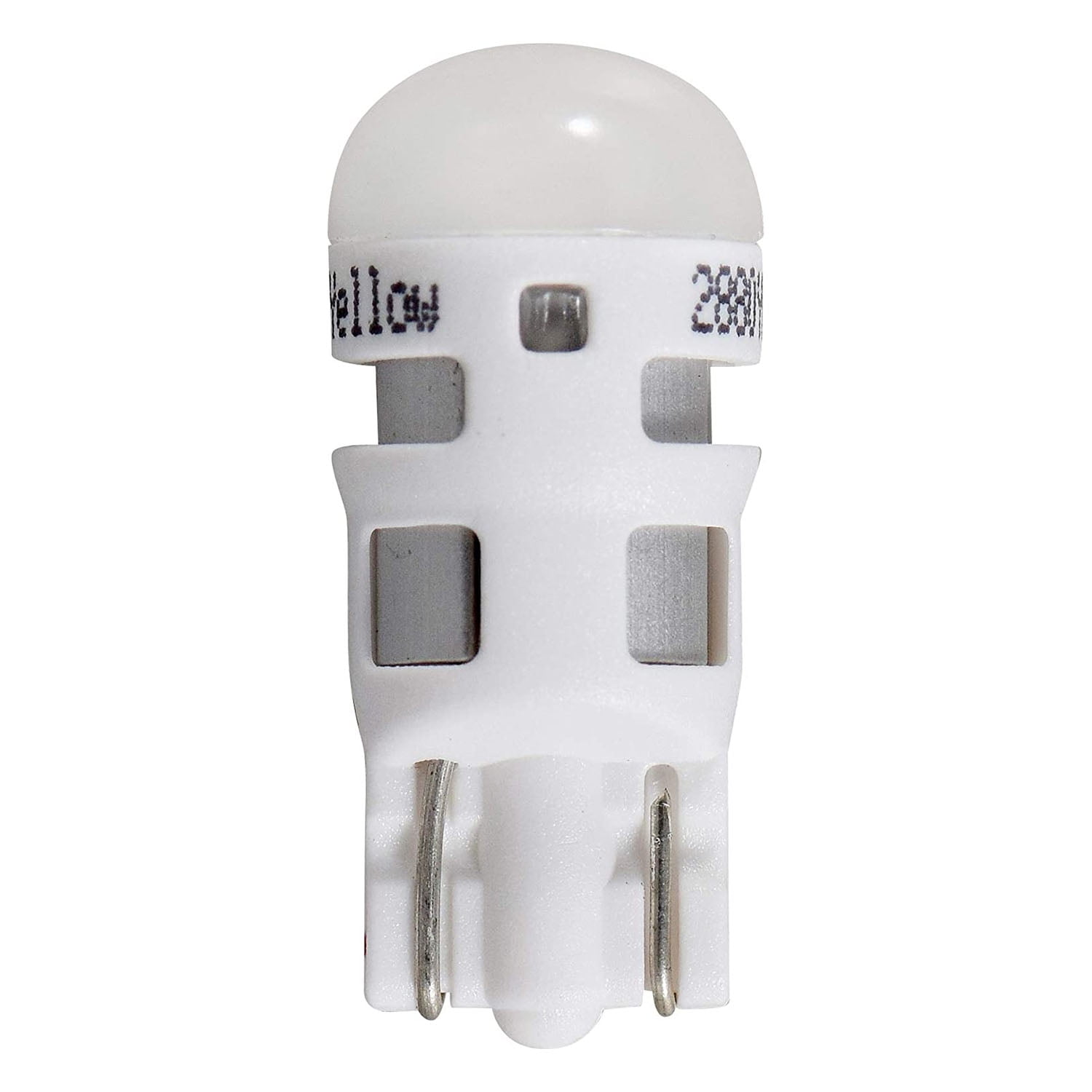 Contains 2 bulbs SYLVANIA ZEVO 168 T10 W5W Amber LED Bulb, 