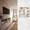 thumbnail image 5 of Yayeee Rocker Switch Wall Plate 2-Gang 4.7"x4.6" Home Decorative Outlet Cover, Fall Leaves, 5 of 6