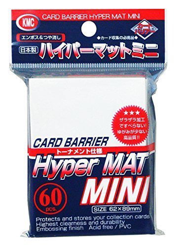 Deck Protector Mini Hyper Matte White 60ct Card Sleeves Standard Size KMC 