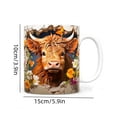thumbnail image 2 of Ceramic Coffee Mug With Adorable Animal Print, Premium Heat Retaining Ceramic Construction And Ample 400Ml Capacity For Morning Coffee Tea And Hot Cocoa 15X10Cm 0.88Lb, 2 of 6