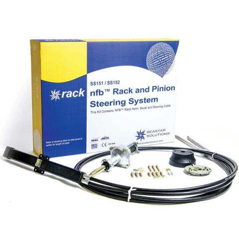 Seastar Marine Boat Steering System SS15216 | Dual NFB Rack Pinion 16 FT (Kit)