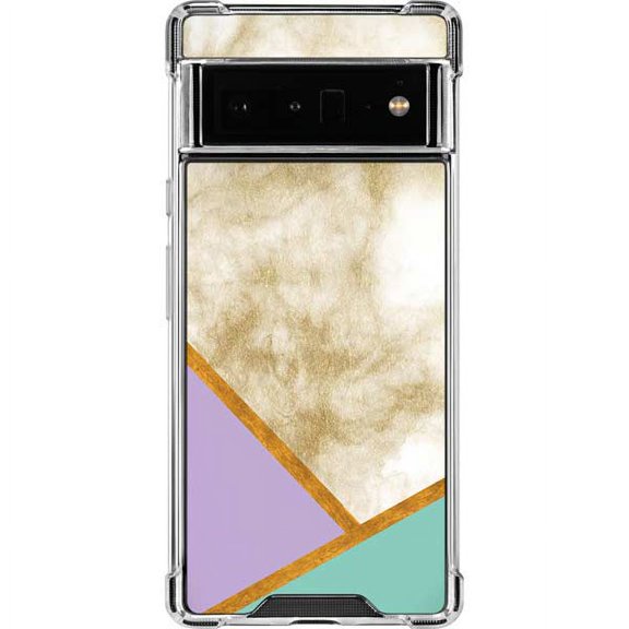 Skinit Marble Angled Marble Google Pixel 6 Pro Clear Case