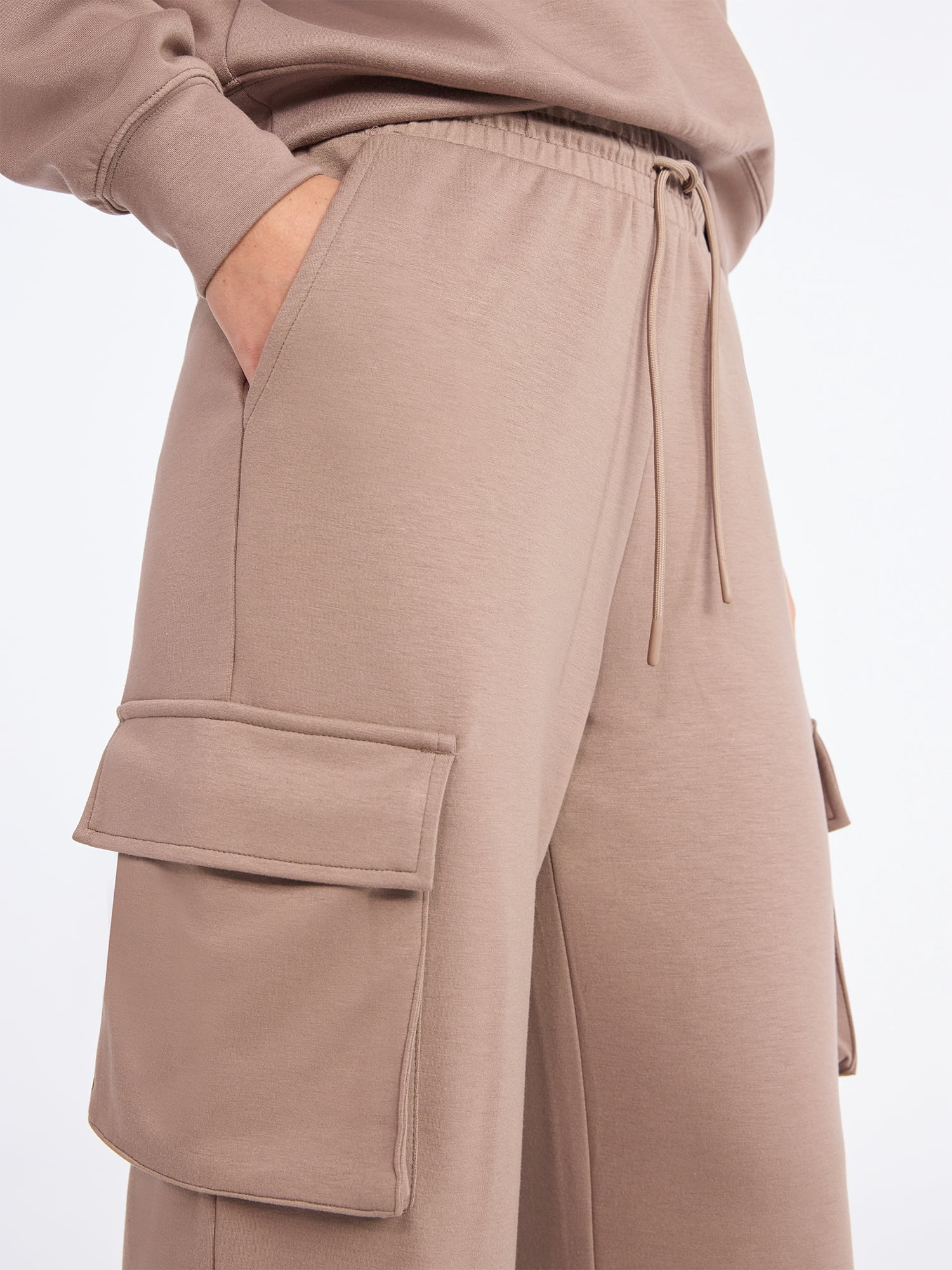 Scoop Women's and Women's Plus New Scubaknit Cargo Pants, Sizes XS-4X