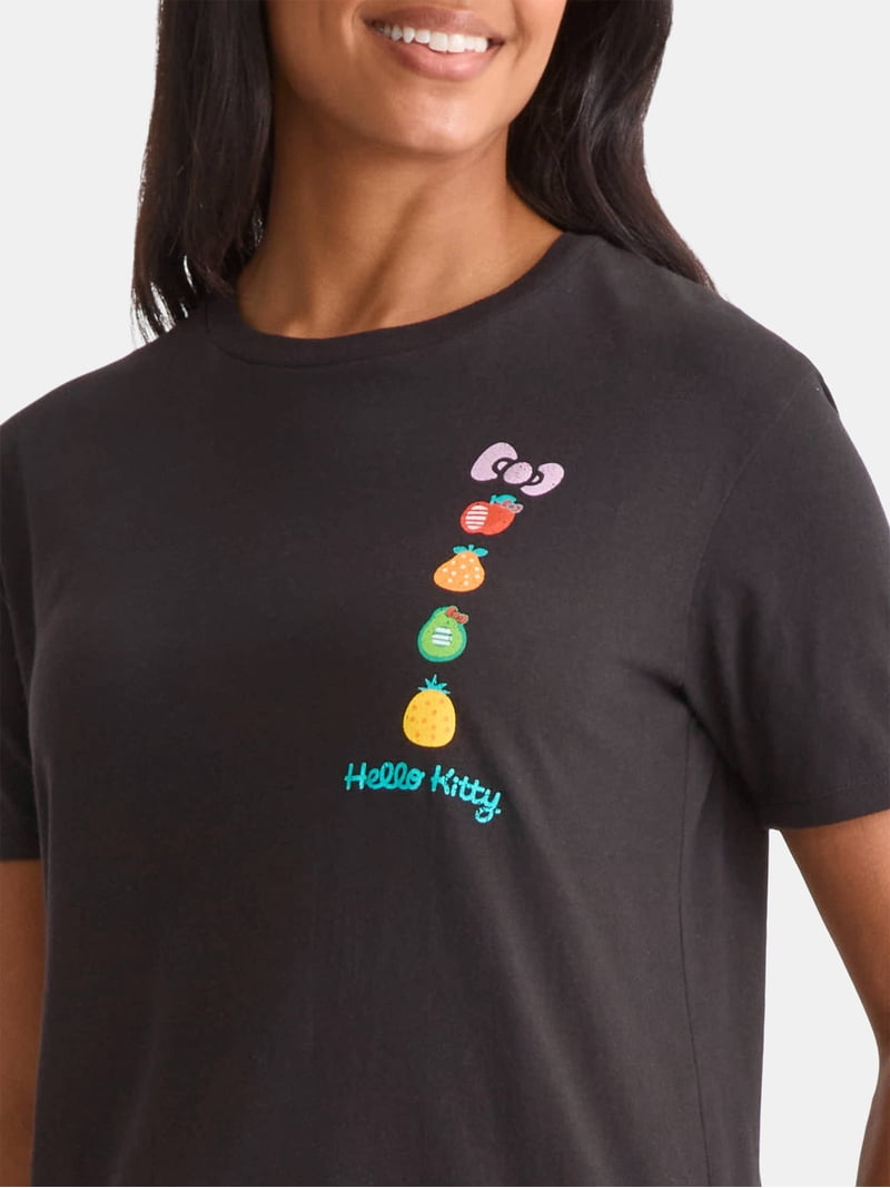 Hello Kitty Women's Graphic Tee with Short Sleeves, Sizes XXS-XXL Hello Kitty Women's Graphic Tee with Short Sleeves, Sizes XXS-XXL