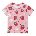 thumbnail image 7 of CYRBOKO Toddler Girls T Shirts, Casual Summer Crewneck Printed Short Sleeve Tops Watermelon Red Size 4-5T, 7 of 7