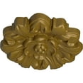 thumbnail image 3 of Ekena Millwork 7 5/8"OD x 1"P Emery Leaf Ceiling Medallion, Hand-Painted Gold, 3 of 7